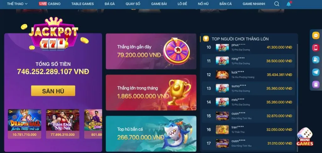 Cơ Hội Nổ Hũ Jackpot